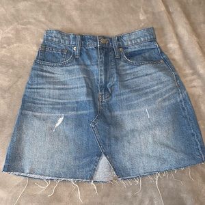 Madewell A-Line Denim Skirt